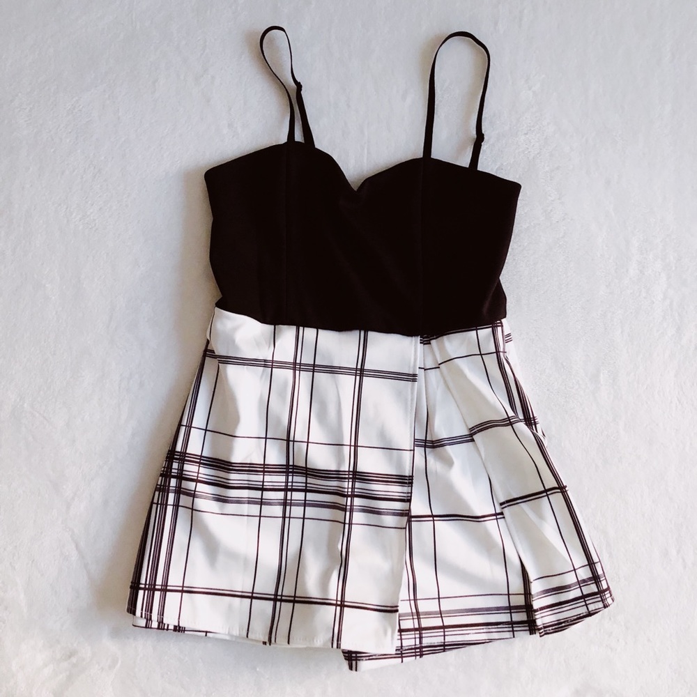 Black and white Romper
